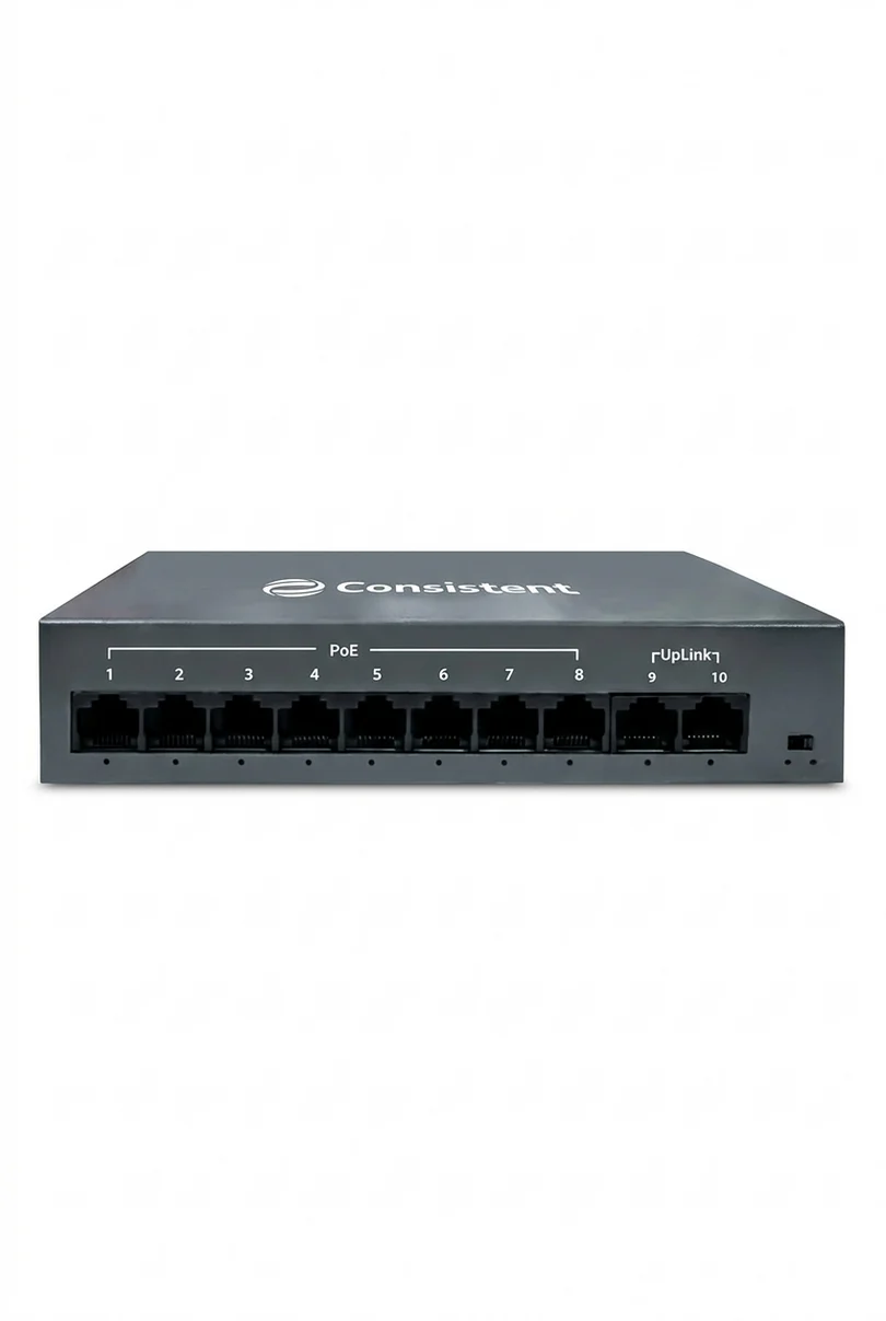 Consistent POE Switch 8CH Gold (C-8P-2UE-G) - View 2