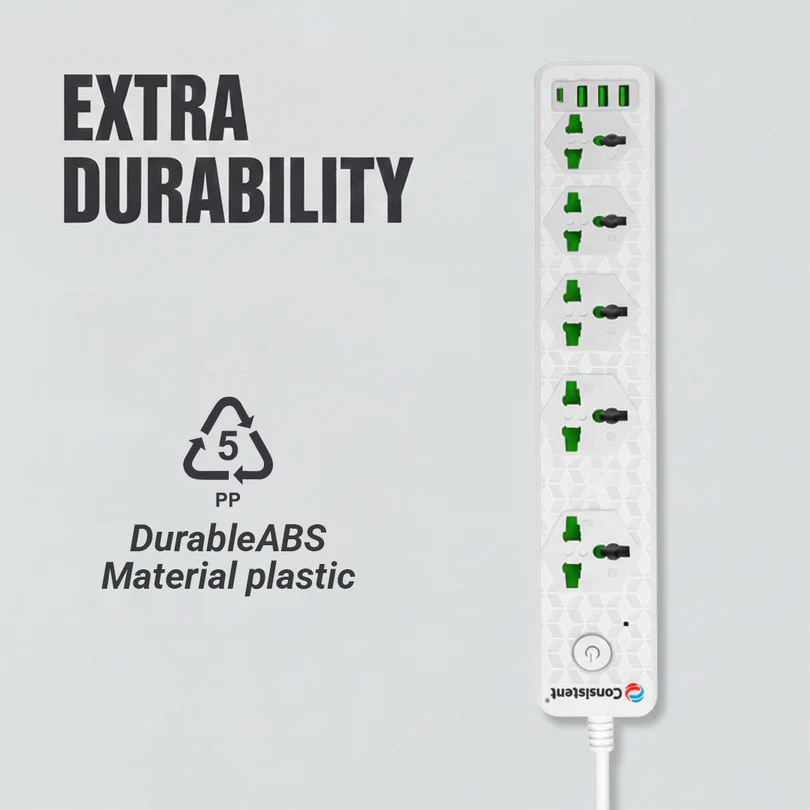 Consistent POWER SOCKET EXTENSION With 3USB+1PD 3m (CTEC004E30M) - View 3
