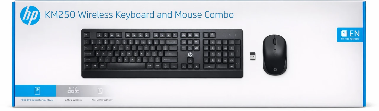 HP KM250 Wireless Keyboard combo