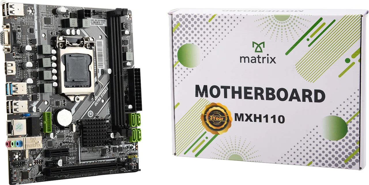 MATRIX MOTHERBOARD H110 ( DDR 3 SUPPORT )